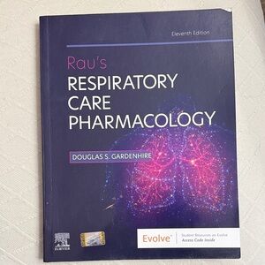 Rau's Respiratory Care Pharmacology Book - Purple Cover